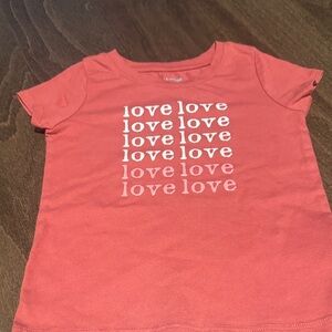 Girls' Coral Love Graphic Tee